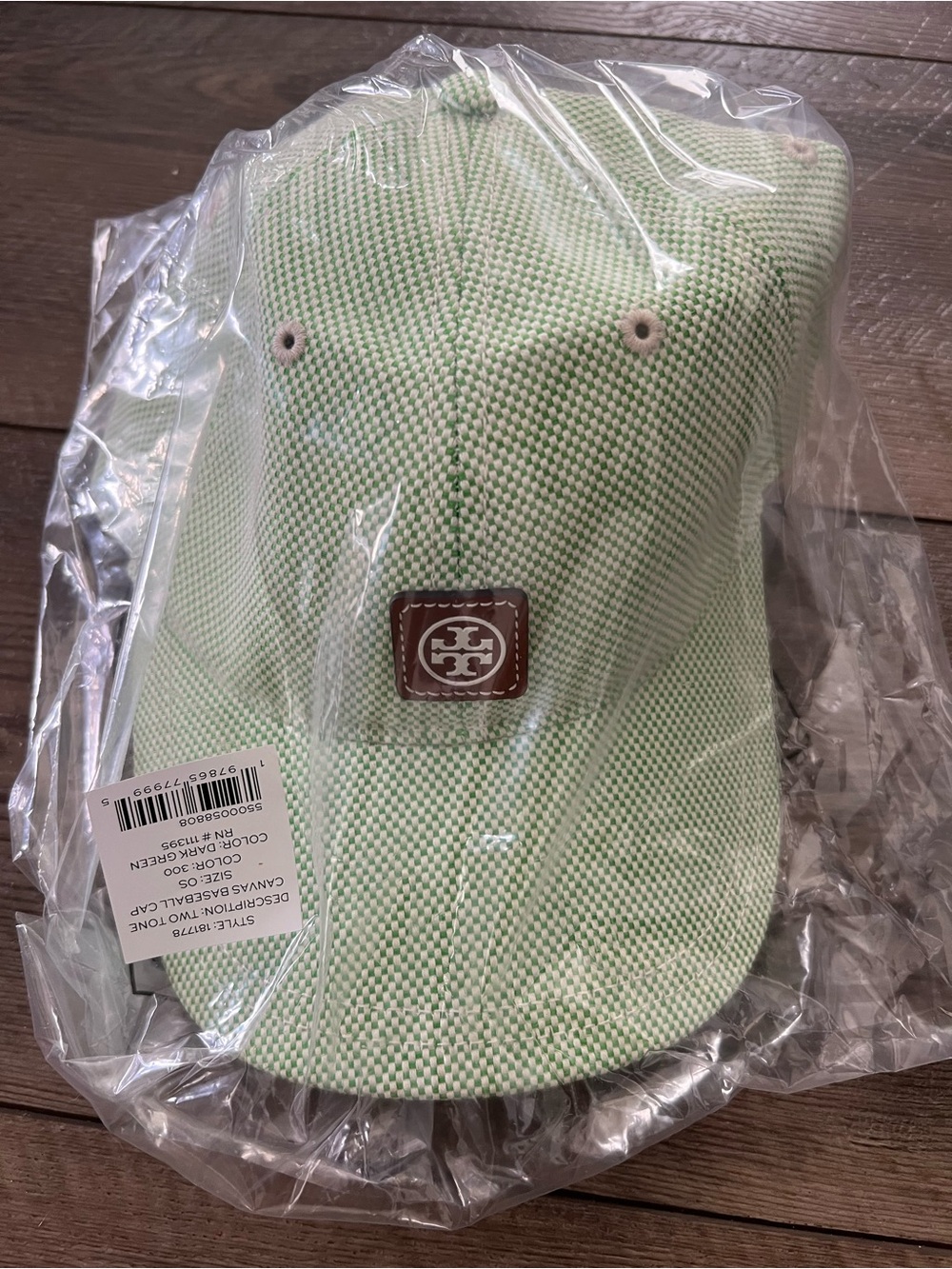 NWT Tory Burch Two Tone Baseball Cap